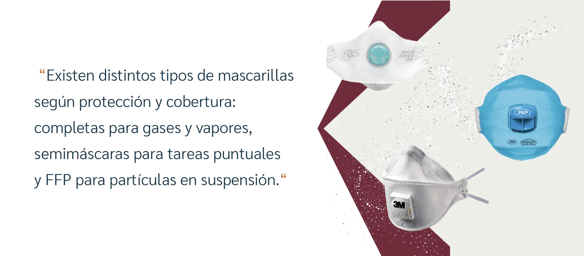 Meia-máscara filtrante industrial para proteção contra gases e partículas