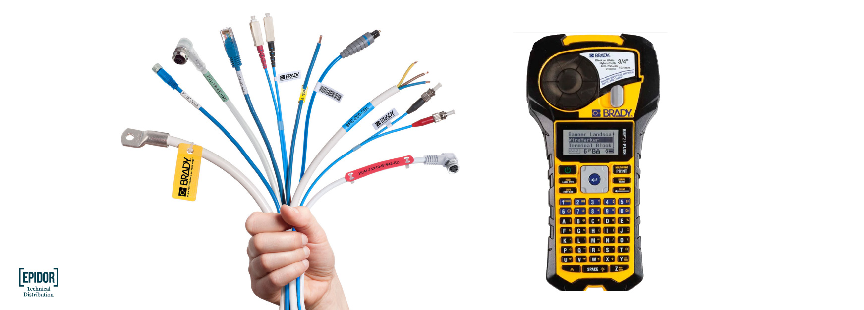 Etiquetaje de cables con las etiquetadoras Brady - Epidor TD