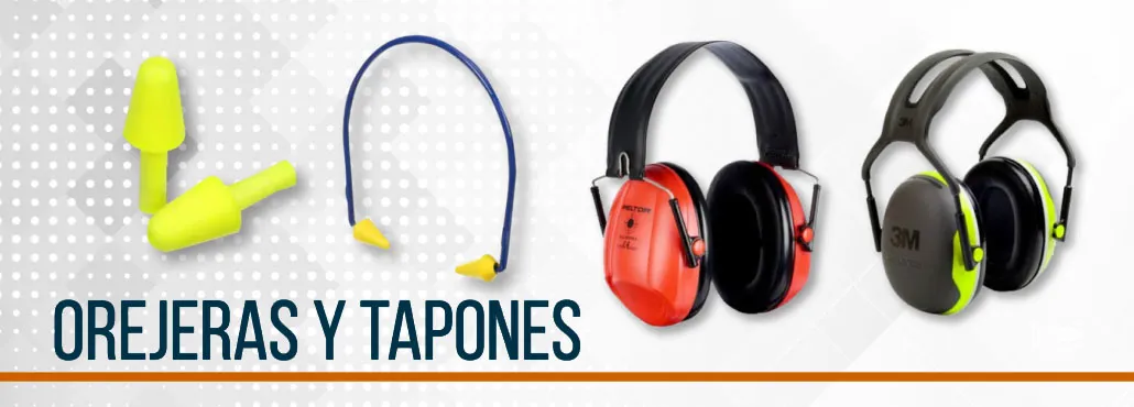 Assorted earplugs and earmuffs for industrial hearing protection