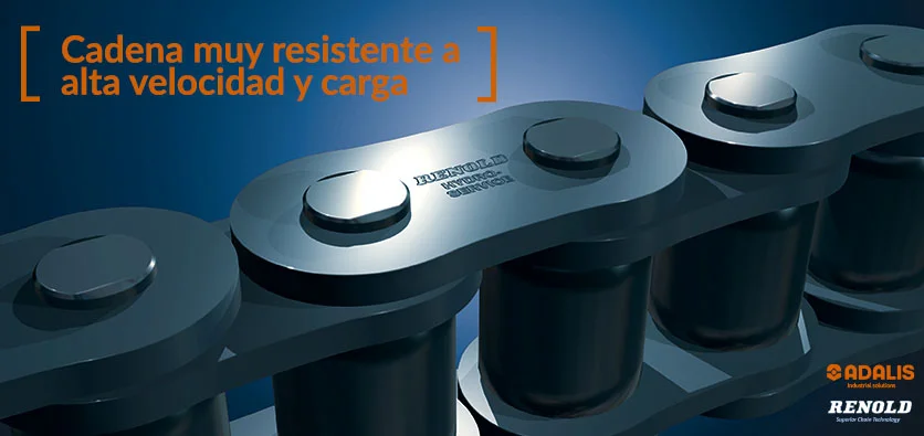 Cadena industrial Renold diseñada para alta velocidad y carga