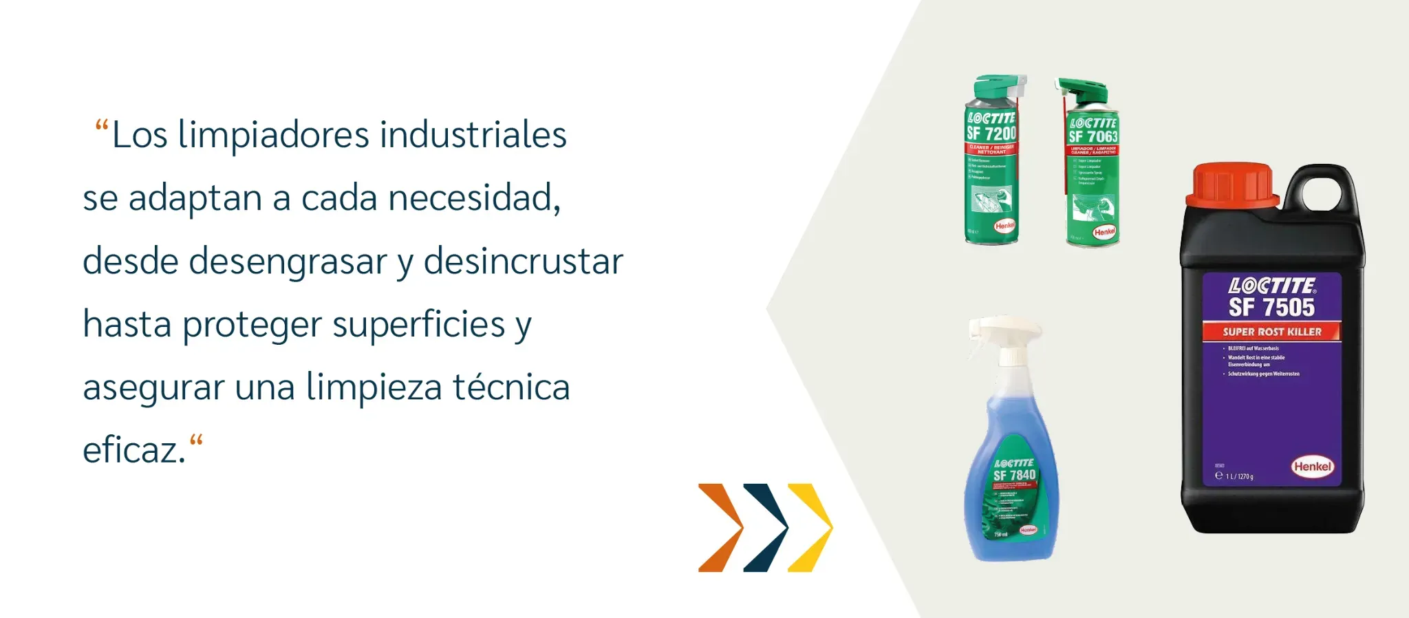 Productos industriales Henkel para limpieza técnica y protección de superficies.